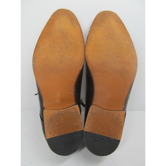 Ted Baker Haked 4 Mens Black Leather Lace Up Derbys Size US 8 EUR 41 - Picture 2 of 16